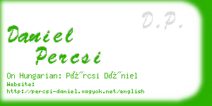 daniel percsi business card